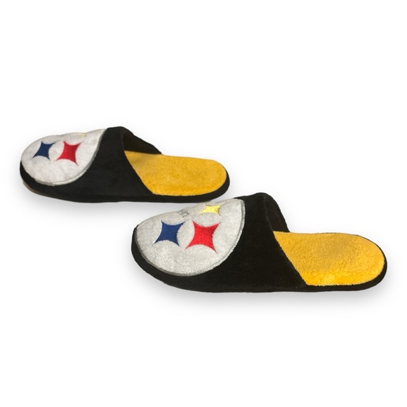 FOREVER COLLECTIBLES NFL Pittsburgh Steelers Logo Slippers - Picture 4 of 7